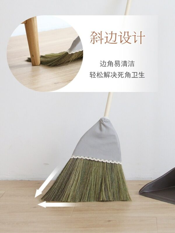 Broom Household Broom and Dustpan Set Mango Broom Dustpan Combination Sweeping Broom Hair Weeping Gadget 6