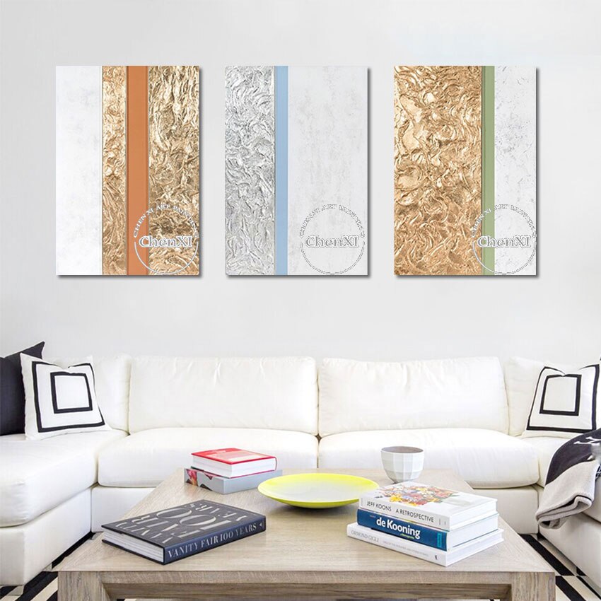 Abstract 3PCS Oil Painting On Canvas Handmade Mural Modern Wall Art Picture Office Home Large Decoration Paintings Frameless 4