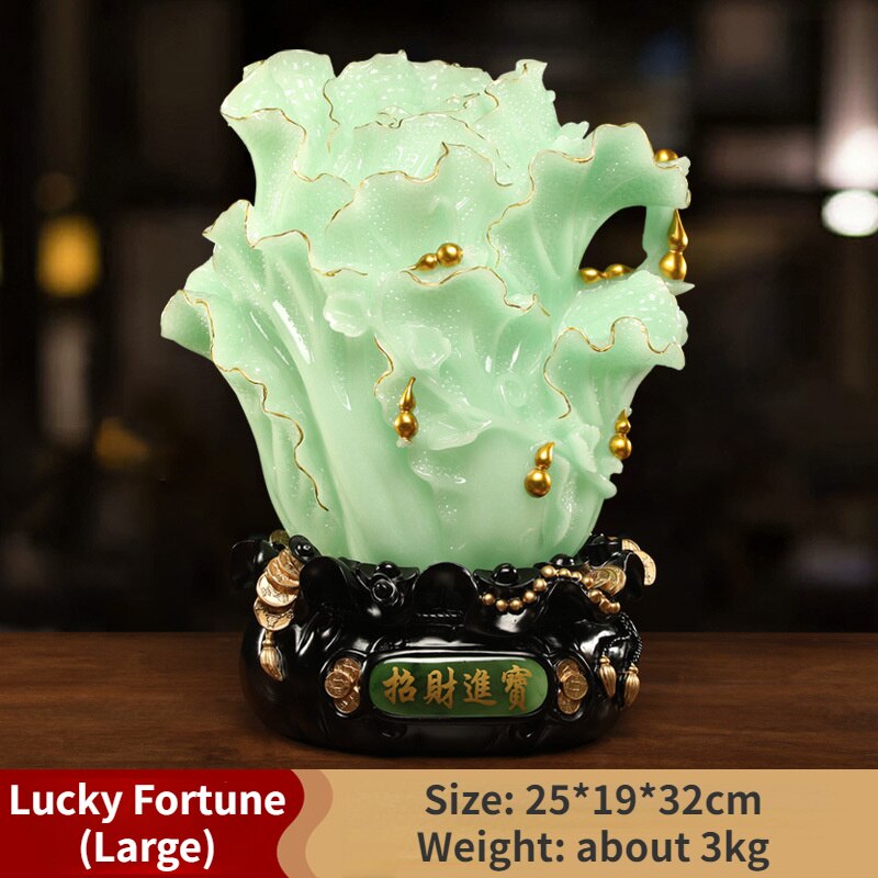 Chinese style treasure, cabbage decoration, office, living room, wine cabinet, home decoration, shop opening gifts 5