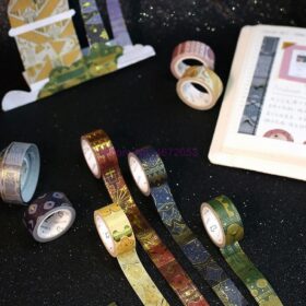 1000pcs The Arabian Nights Washi Tape Gilding Decorative Adhesive Tape Diy Scrapbooking Sticker Label Craft Masking Tape 2