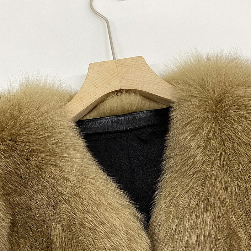2022 New Arrivals Women Full Pelt Fox Fur Coats Lady Winter Warm Natural Fur Jackets Female Clothing S4894 6