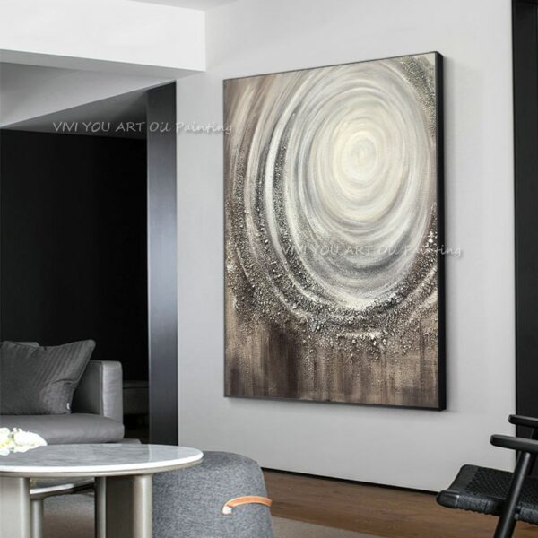 Large Art Abstract Thick Oil Painting Handmade Modern Stone Paintings On Canvas Home Office Wall Decor Pictures Handpainted 4