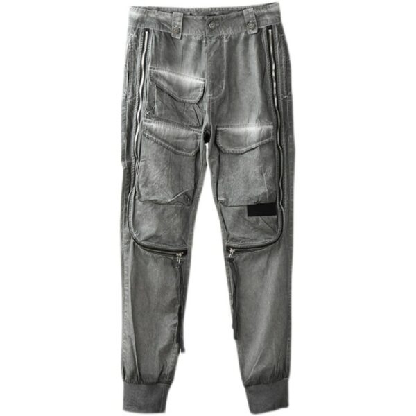 PFNW Overalls Men Leggings Pants Casual Tide Brand Zipper Multi Pocket Functional Old Autumn Nihce Safari Style Pants 12A5257 4