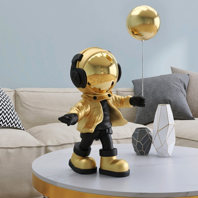 Nordic Home Decor Statues Cartoon Office Astronaut Figurines Living Room Decorative Sculptures Modern Desk Art Gifts 2