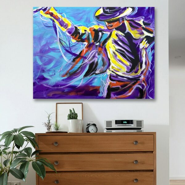 Mike-Dancer Figure Statue Art Canvas Artwork Handmade Oil Paintings Wall Picture For Wedding Office Decoration Pieces Unframed 5