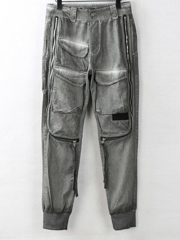 PFNW Overalls Men Leggings Pants Casual Tide Brand Zipper Multi Pocket Functional Old Autumn Nihce Safari Style Pants 12A5257 3