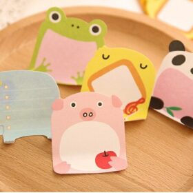 160 PCs Korean creative stationery cute cartoon ZOO zoo tearable notebook convenience stickers wholesale 3