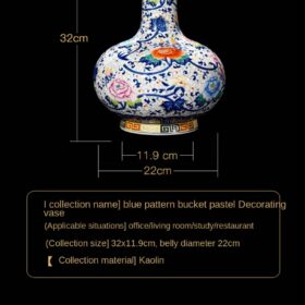 Hand Painted Antique Vase Jingdezhen Ceramic Bottle Decoration Living Room Blue and White Porcelain Chinese Porcelain 4