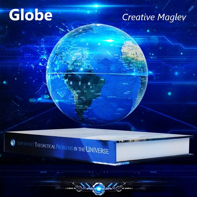 Creative 3D Magnetic Levitation Night Lights Rotating Led Globe Floating Table Lamps for Bedroom Home Decoration Lamp Gift Light 1