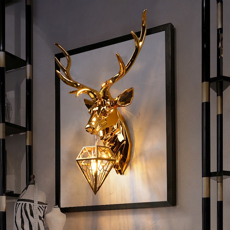 Nordic Antler Wall Lamp Modern Wall Lamps Deer Lamp for Bedroom Buckhorn Kitchen Wall Lights for Home Decor Soconces 1
