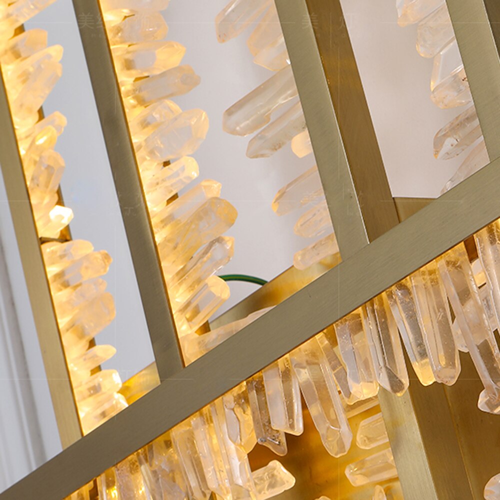 Creative Design LIving Room Crystal Wall Lights Modern Gold Bedroom Sconce AC110V 220V 6