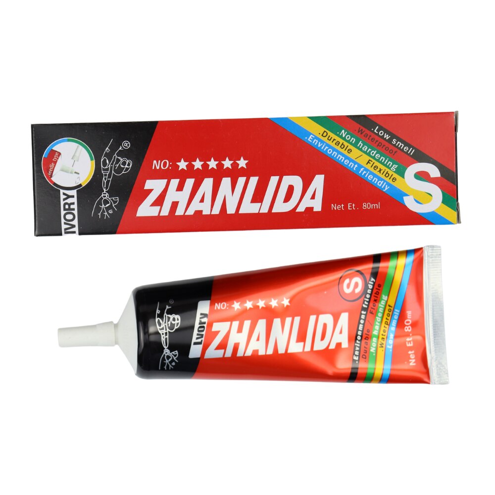 20PCS Zhanlida S Medium Settings 80ML Ivory Contact Adhesive Universal Repair Glue With Precision Applicator Tip 6