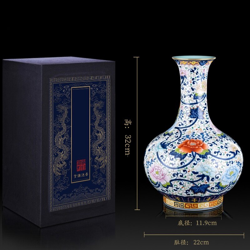 Hand Painted Antique Vase Jingdezhen Ceramic Bottle Decoration Living Room Blue and White Porcelain Chinese Porcelain 1