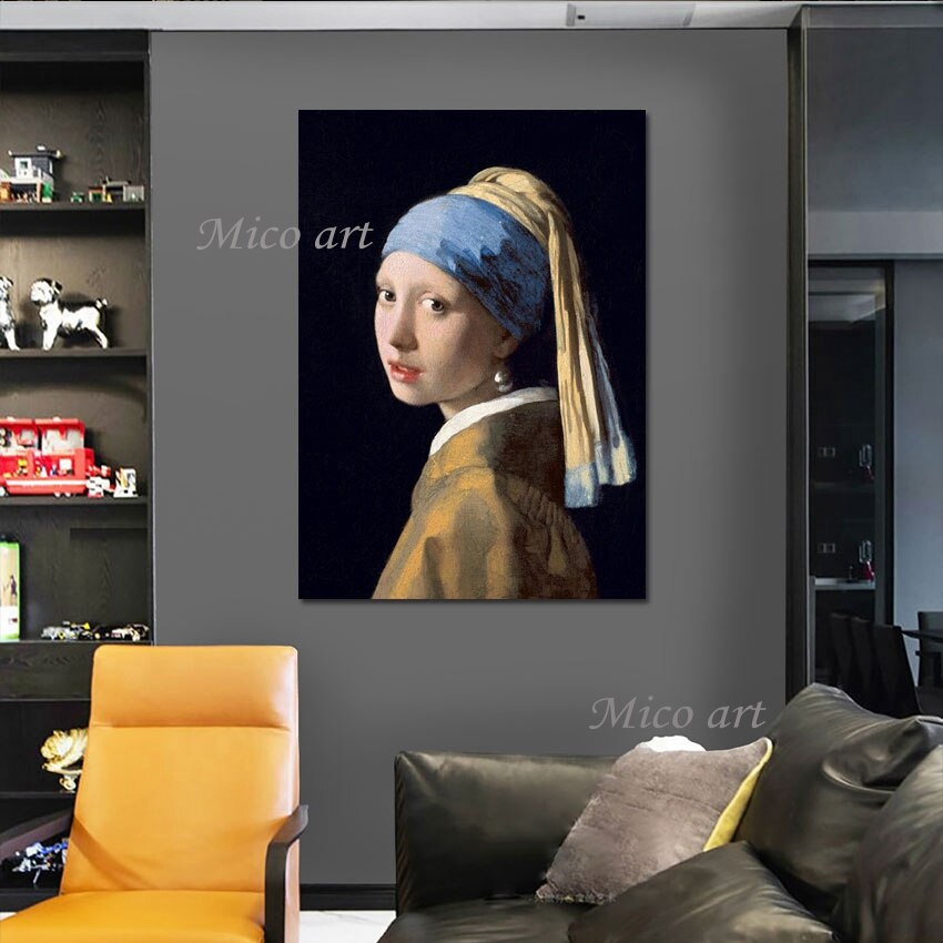 Unframed Modern Wall Art Figure Abstract Canvas Painting Office Decor Picture Replica Famous Paintings Pictures Of Young Girls 4