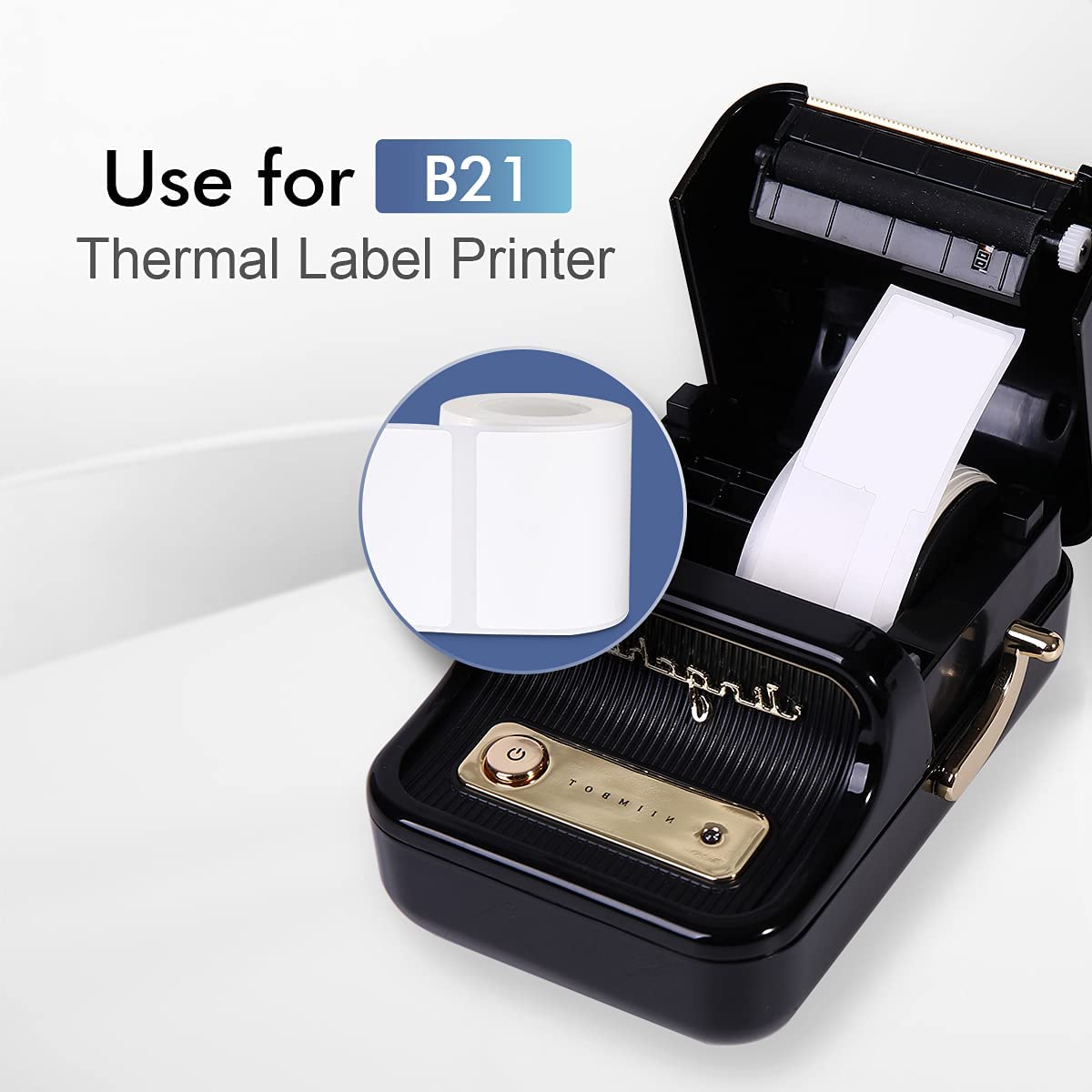 NIIMBOT B21 B1 B3S Thermal Label 5 Rolls Clothing Price Food Self-adhesive Tag Waterproof Smart Office Pocket Printer Label Pape 2