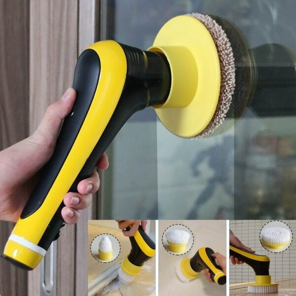 Electric Cleaning Brush Kit Wireless Electric Spin Cleaning Scrubber for Bathroom Tile Gap Floor Tub Shower Kitchen Window 1