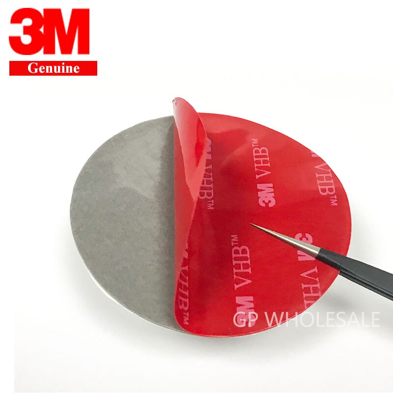 1000Pcs/lot 58mm Round 3M VHB 5608 Double Sided Adhesive Acrylic Foam Tape Mounting Tape Gray Diameter 58mm Disc Circle 3