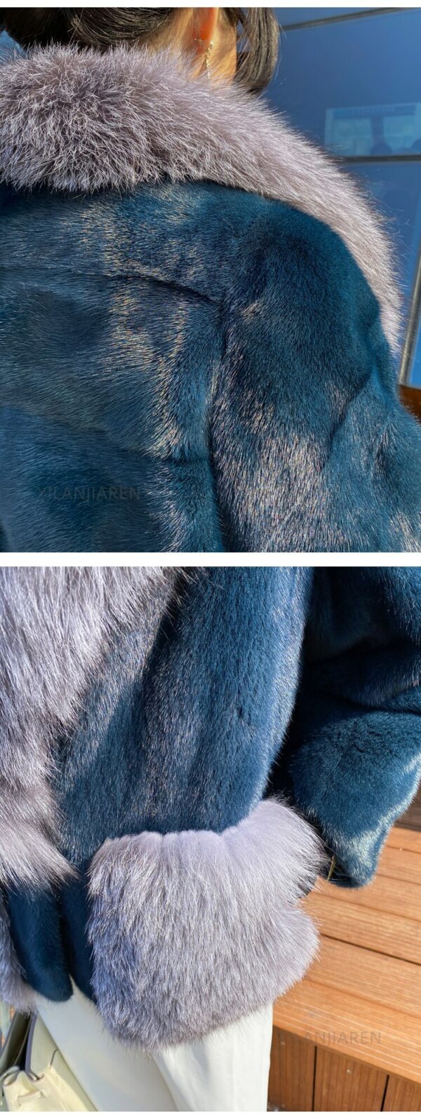 2022 New Import Real Mink Fur Coats Women High Quality Winter Fox Fur Warm Thick Natural Mink Fur Jackets Female Parka 6