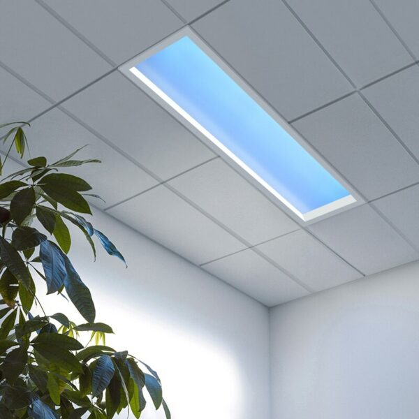 Indoor Blue Sky Internet Decorative Chandelier Simple Modern Creative Sun Light Graffiti Intelligent Integrated Ceiling Lamp 3