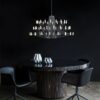 Moooi Coppelia Duplex Nordic Minimalist Living Room Lamp Designer Soft Decoration Villa Round Iron Wire Chandelier 1