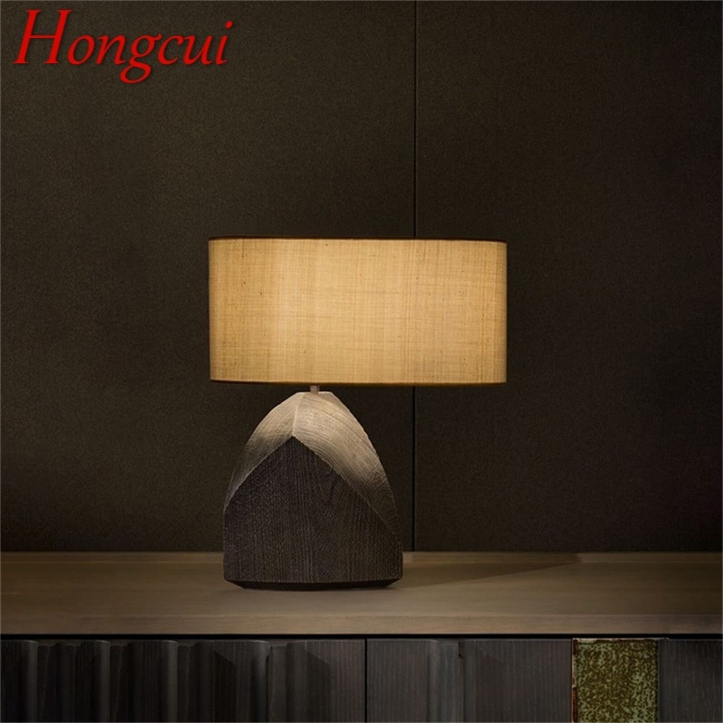 Hongcui Chinese Style Table Lights Modern Fashion Creative Desk Lamp LED For Home Living Room Bedroom Hotel Decor 1