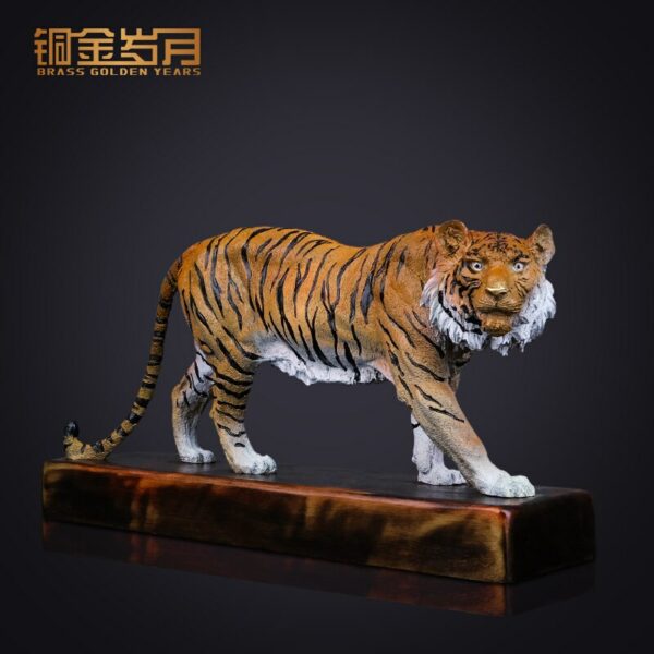 Brass Tiger Ornaments Housewarming Gifts New Chinese Office Hallway Study Home Decorations 1
