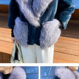 2022 New Import Real Mink Fur Coats Women High Quality Winter Fox Fur Warm Thick Natural Mink Fur Jackets Female Parka 5