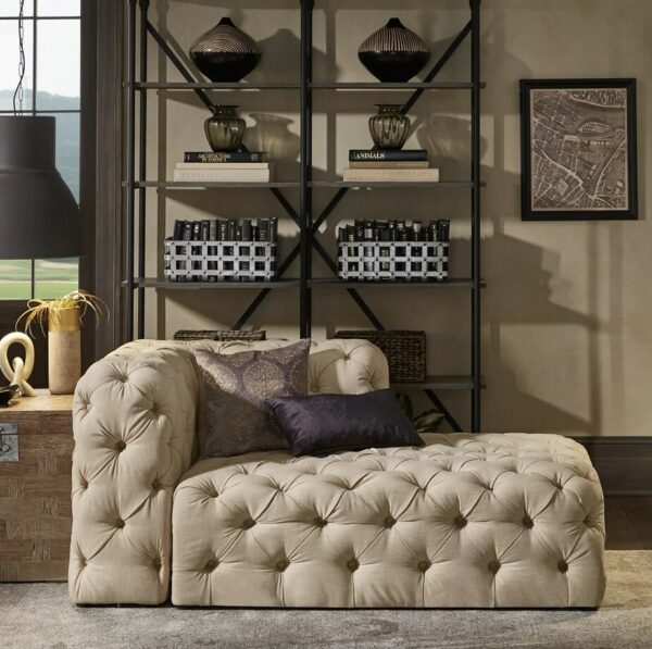 Chesterfield U-shape Sectional Sofa - 4/5-Seat U-Chaise Sectional Traditional, Rustic 3