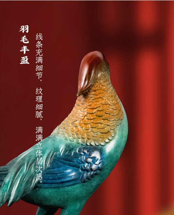 Copper Chicken Decoration Living Room Office Future Decoration Hallway Decoration Shop Opening-up Housewarming Gifts 5
