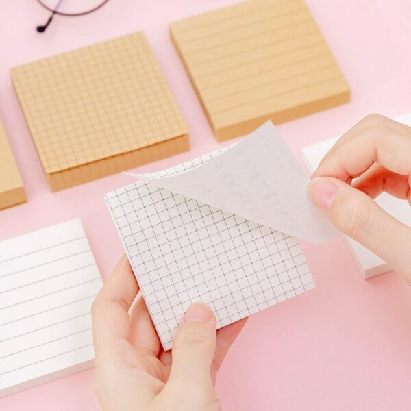 6 Pcs Creative Blank Horizontal Line Memo Pad Student Message Memo Pose Pasted Memo Paper N Times School Office Stationery 2