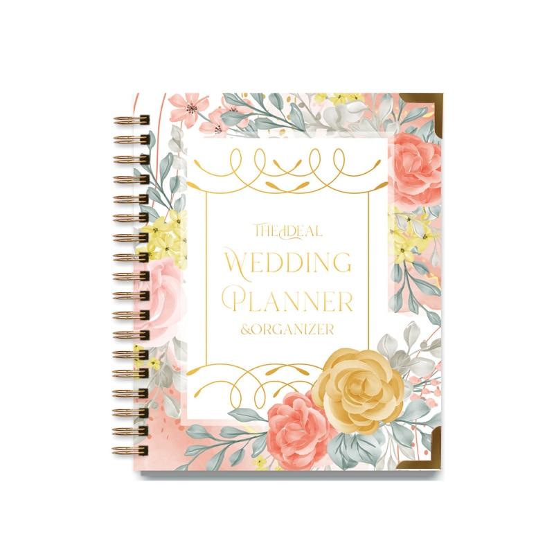 A4 Full English Wedding Plan Book 2022 High-value Double Coil Flip Notebook Valentine's Day Diary Love Witness Holiday Gift 1