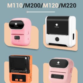 Phomemo M110/M110S/M120/M200/M220 Sticker Labels 40x30mm Black on Pink, Khaki and Blue Label for Small Business, Home, Office 3
