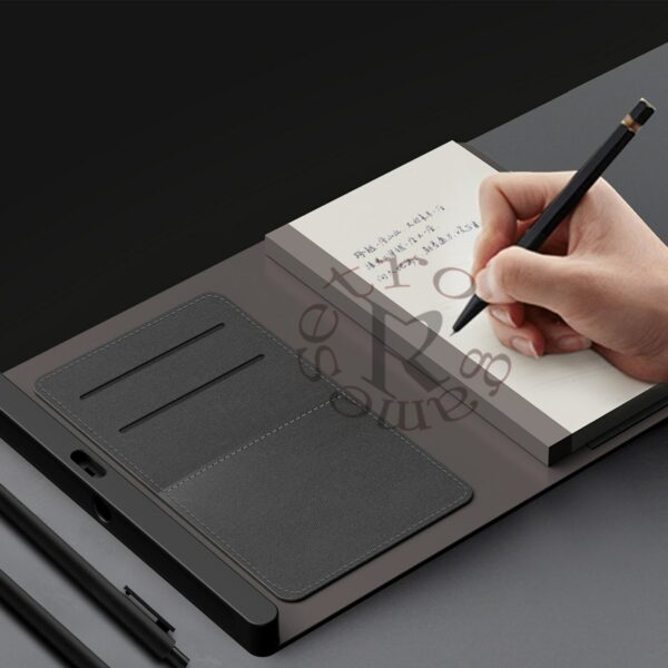 L9S Fingerprint Lock Multi Function Management Book Plan Notepad Agenda Business Meeting Notebook Planner Gel Pen Memo Pad 5
