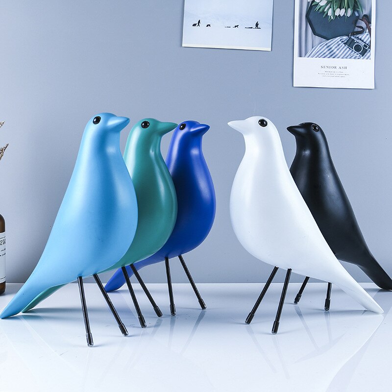 Creative Resin Bird Crafts Peace Dove Figurines Geometry Pigeon Statues Office Desk Decor Ornaments Home Decoration Sculptures 5