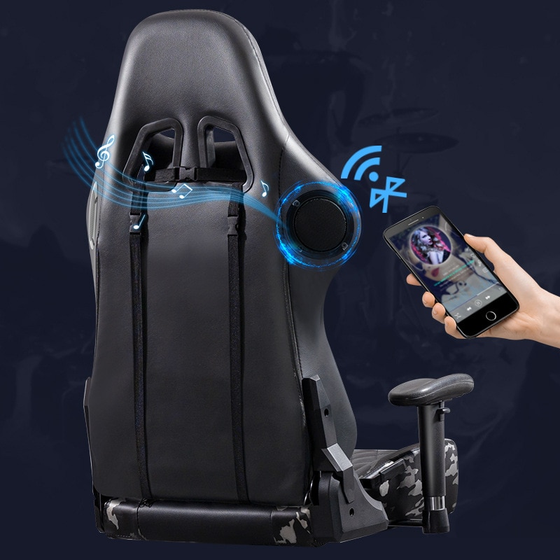 New Fashion Gaming Chair Camouflage PU Leather Computer Chair RGB Gamer Chair High Quality Ergonomic Chair Boys Bedroom Chair 4