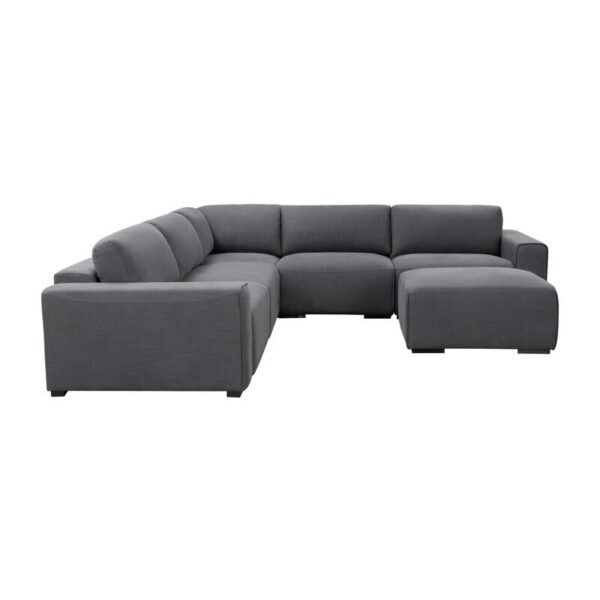 Living Room Home Office Furniture Set L Shape Linen Upholstery Fabric Sofa 32"H x 121"W x 121"D 1