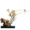 Colorful Copper Orchid Decoration Chinese Living Room Elegant Room Plum Blossoms Orchids Bamboo and Chrysanthemum Ornament 1