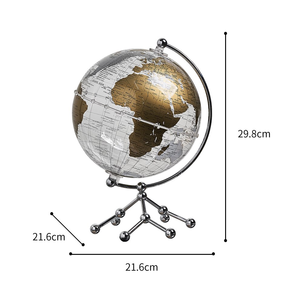 Office Decor Accessories Home Decor World Globe Figurines for Interior Globe Geography Kids Education Birthday Gifts for Kids 6