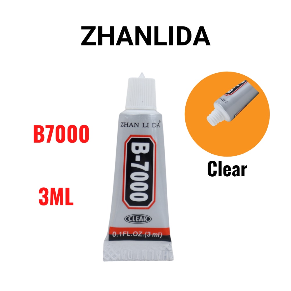 500PCS Zhanlida B7000 3ML Clear Contact Phone Frame Repair Adhesive Multipurpose DIY Jewelry Glue With Precision Applicator Tip 2