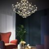 Duplex Townhouse Living Room Stainless Steel Shandelier Hotel Club Manor Starry Fireflies Creative Branches Nordic Lamps 1