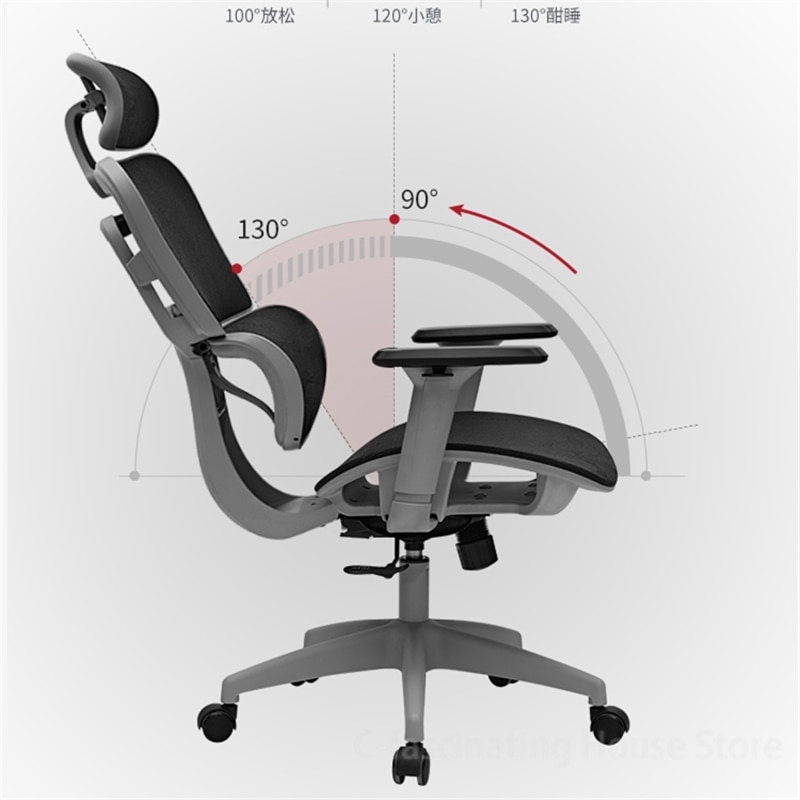 Ergonomic Chair Computer Chair Comfortable Office Chairs Sedentary Waist Support Office Chair Gaming Chair Lift Swivel Chair 3