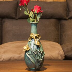 Colorful Copper Cymbidium Faberi Vase Home Decoration Dried Flower Vase Living Room Office Window Crafts Ornaments 1