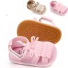 DHL 50pair Baby Sandals Girl Shoes Newborn Baby Tassel Bow Fashion Infant Baby Girl Sandals 1