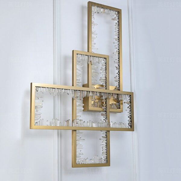 Creative Design LIving Room Crystal Wall Lights Modern Gold Bedroom Sconce AC110V 220V 5