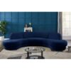 Living Room Home Furniture Set Velvet Curved Symmetrical Corner Section Sofa 32"H x 135"W x 73"D 1