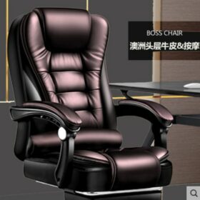 Boss chair office chair reclining seat computer chair home comfortable sedentary lifting leather swivel chair 1