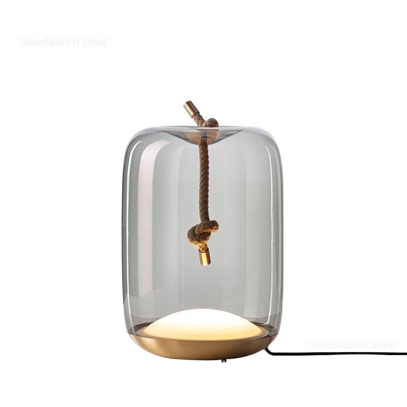 Nordic Designer Glass Art Table Lamps for Bedroom Lamp LED Bedside Stand Desk Light Modern Lighting Fixture Home Decor Luminaria 6