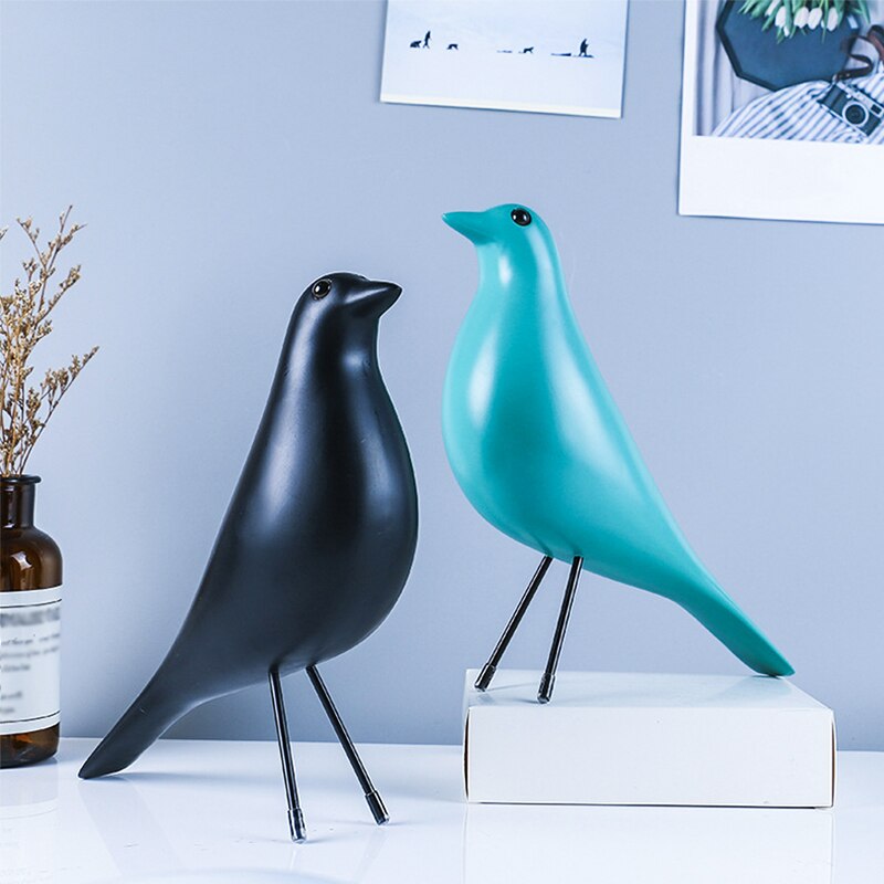 Creative Resin Bird Crafts Peace Dove Figurines Geometry Pigeon Statues Office Desk Decor Ornaments Home Decoration Sculptures 6