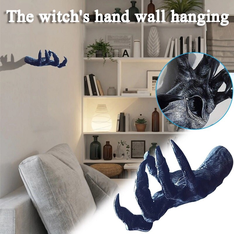Cross Border New Devil Hand Claw Devil Eye Witch Arm Hanging Wall Resin Pendant Ornaments Pendant Decorations for Home 5