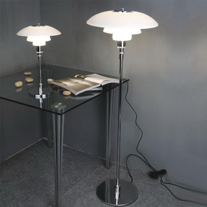 Nordic Glass Floor Lights Designer Standing Lamp for Living Room Bedroom Decoration Study Lamp Creative Chrome Free Stand Lights 4